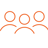 Orange icon three people